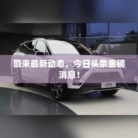 蔚来最新动态,今日头条重磅消息!